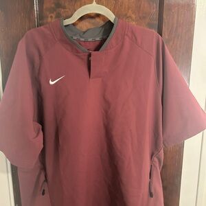 Nike Men's Burgundy Casual Shirt